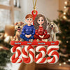 Family Marshamallow Acrylic Ornament Personalized Gift For Dog Lovers HO82 900130