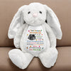 Custom Baby Bump Photo - Personalized This Mother's Day I'll Be Snuggled Up In Your Tummy Bunny Plush CH07 895308
