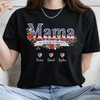 Custom Kids Names Mom USA 250 Years of Freedom 1776–2026 Patriotic Floral Dark Shirt Gift for Mom CH07 911040