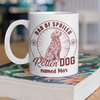 Personalized Spoiled Rotten Dog Toile De Jouy White Mug LM32 895079