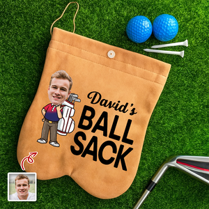 Custom Funny Face Golf Ball Bag Sack Golf Accessories - Gift for Golfers LM32 897653