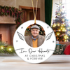 Custom Memorial Photo With Angel Wings Ceramic Christmas Ornament HO82 903430