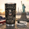 America 250th Anniversary 1776 - 2026 Patriotic Fat Tumbler HA75 921602