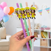 Custom Funny Face Class of 2026 Graduation Decoration Colorful Straws TH10 169131