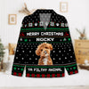 Custom Dog Photo Merry Christmas Ya Filthy Animal Pajamas TH10 894289
