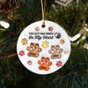You Left Paw Prints On My Heart 3D Inflated Effect Ceramic Ornament Personalized Gift For Dog Lover HO82 894582