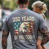 250 Years Of Freedom Since 1776 USA Bald Eagle America Flag Back Side Dark Shirt HA75 897368