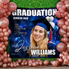 Custom Photo Class Of 2026 Balloon Graduation Party Backdrop LM32 899451