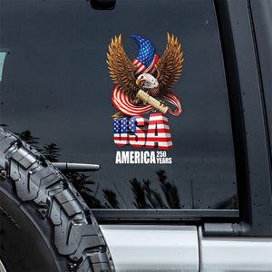 USA America 250 Years Eagle US Flag Car Window Decal Sticker HA75 898730