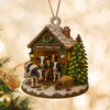 Custom Wood Ornament Gifts For Women, Men - Moo Love, Moo Christmas LM32 895553