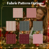 Personalized Embroidered Name Christmas Stocking Plaid & Stripe Holiday Stocking with Optional Bow CH07 180814