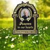 Custom Photo Forever In Our Hearts Memorial Garden Stake HA75 892678