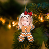 Custom Photo Cute Gingerbread Acrylic Ornament Christmas Gift For Family CH07 896352