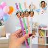 Custom Photo Colorful Straws for Birthday, Graduation, Wedding, Bachelorette Party Favors HA75 921206
