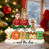 You & Me And Lovely Dog Acrylic Ornament Personalized Gift For Dog Lovers HO82 900216