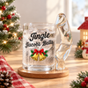 Personalized Jingle Bells Naughty Glass Mug for Men, Funny Holiday Gift for Husband & Boyfriend CH07 180610