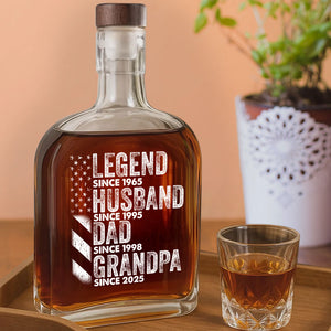 Personalized Legend Husband Dad Grandpa Whiskey Bottle CH07 895966