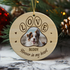 Custom Photo Dog Cat Forever In My Heart Ceramic Ornament HA75 892780