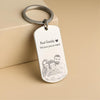 Custom Photo Sketch Metal Keychain - Father's Day Gift For Dad LM32 669125