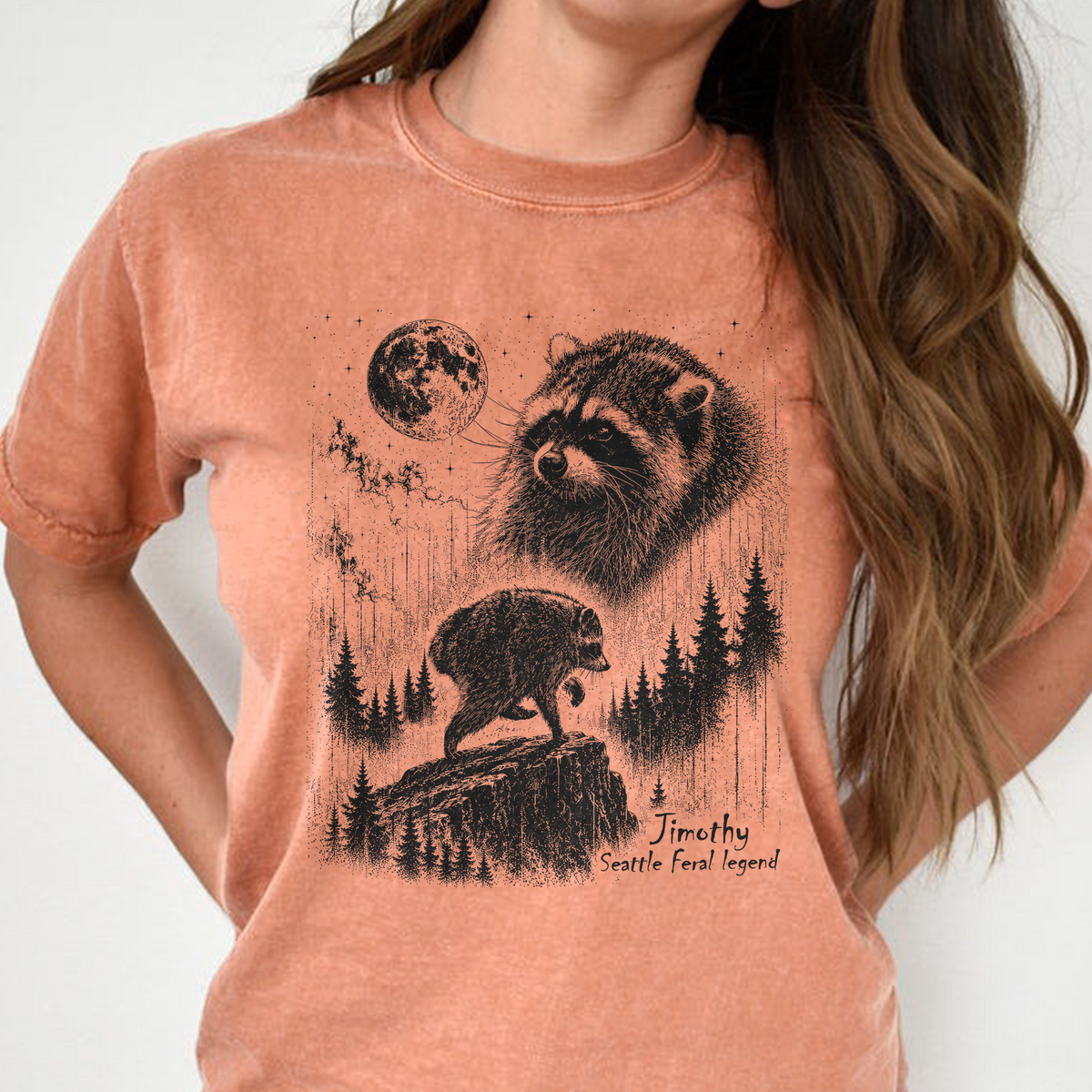 Vintage Jimothy Raccoon Comfort Shirt, Seattle Feral Legend Racoon Comfort Shirt CH07 180244
