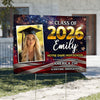 Custom Photo Class Of 2026 Graduating in America's 250th Anniversary Yard Sign CH07 895466