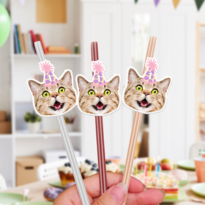 Custom Photo Pet Straw TH10 892747