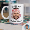 Custom Funny Face You're My National Treasure White Mug Valentine's Day Gift For Husband, Boyfriend HA75 898740