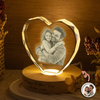 Custom Photo Happy Father's Day Engraved Crystal Photo With Light CH07 921474