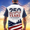 US 250 Years of Freedom 1776-2026 Statue of Liberty Flag Hawaii Shirt CH07 911844