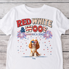 Red White Woof Personalized Shirt Gift For Dog Lover HO82 901188