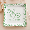Personalized Toile De Jouy Style Jewelry Dish Wedding Gift for Couple HA75 898406