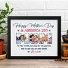 Custom Photo Happy Mother's Day & 250 Years Of America To My World Picture Frame HO82 902136