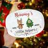 Custom Photo Grandma Little Helpers - Personalized Platter Christmas Gift For Mom And Grandma CH07 896312