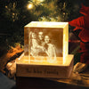 Custom Family Photo Engraved Crystal Photo With Light HA75 898206