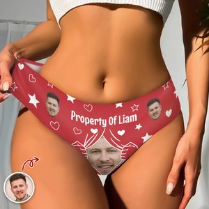 Custom Photo Funny Property Of Him Personalized Underwear Valentine Gift For Wife, Girlfriend HA75 898528