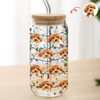 Custom Puppy Face Christmas Light Glass Can With Lid Gift For Dog Lovers CH07 896934