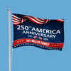 Custom Family Name 250th Anniversary 1776-2026 America Banner House Flag HA75 920342