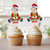 Custom Photo Santa Baby Christmas Cupcake Toppers LM32 893913