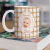 Custom Baby Face Plaid Pattern Print Full Mug - Personalized Gift for Parents LM32 899969