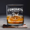 Congrats On Being My Brother Personalized Whiskey Glass CH07 896376