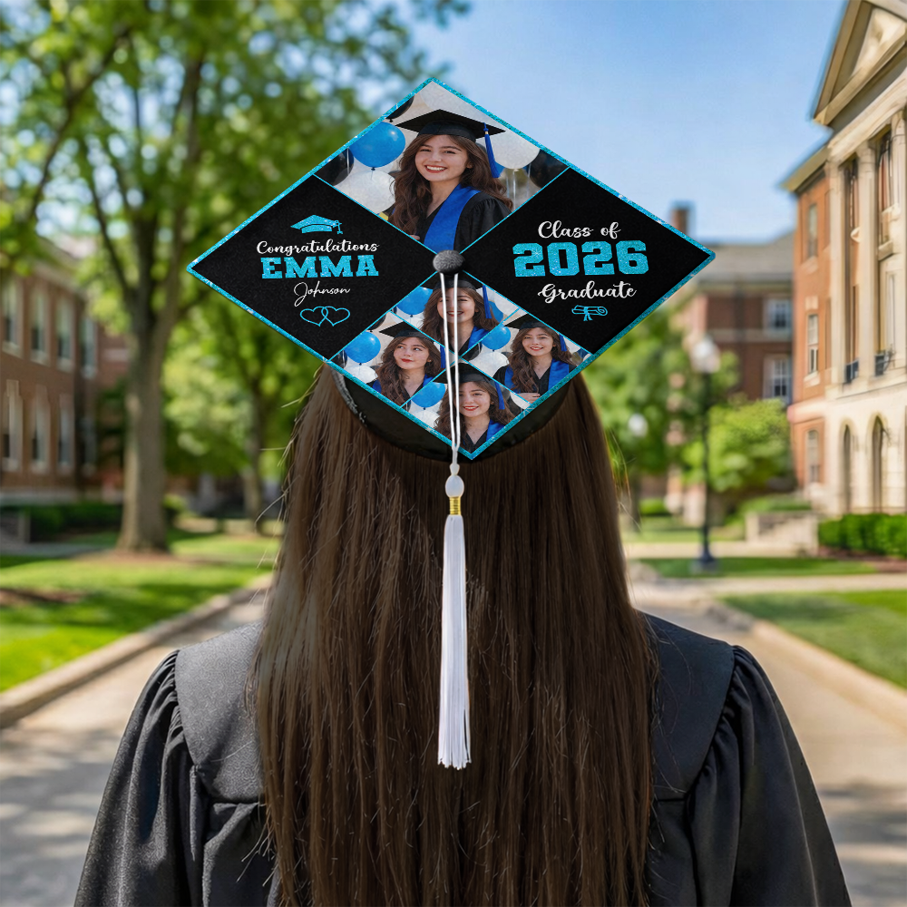 Custom Photo Class Of 2026 Personalized Graduation Cap Topper HA75 920814