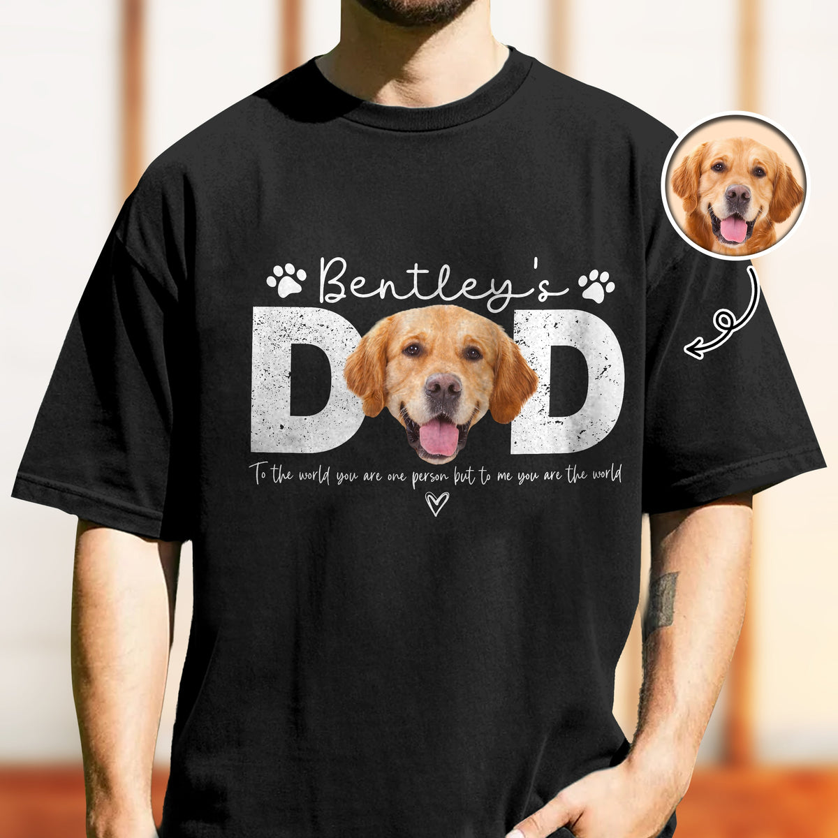 Custom Photo Dog Dad Comfort Shirt Fathers Day Gift For Dog Cat Owner HA75 921378