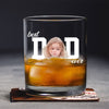 Custom Funny Face Best Dad Ever Whiskey Glass - Gift For Father's Day LM32 668979
