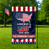 USA 250th Birthday Anniversary America Garden Flag Patriotic Decor CH07 910044