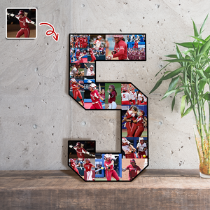 The Photo Collage And Wood Frame For Seniors And Birthdays For Softball Lover TH10 896515