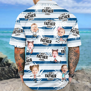 Custom Photo Best Dad Grandpa Ever - Personalized Hawaiian Shirt LM32 893623
