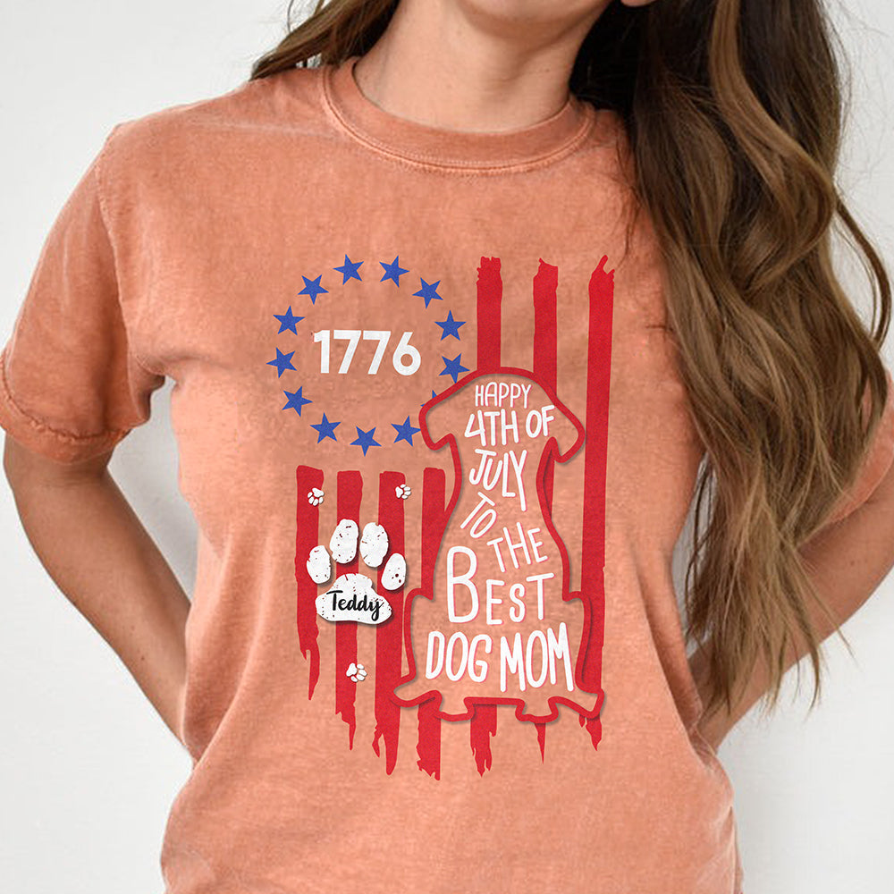Personalized Happy 250th Birthday To Best Dog Dad Dog Mom America Flag Comfort Shirt CH07 911880