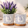 Custom Pet Portrait Vintage Toile Style Plant Pot – Gift For Pet Lovers HA75 921758