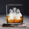 Personalized Dad and Kid Photo Engraved Whiskey Glass CH07 911372