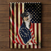 Custom Dog Photo American Patriot Building Block HA75 920522